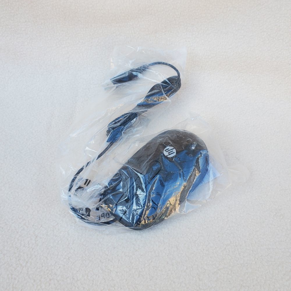 HP Hewlett-Packard USB wired optical sensor scroll mouse